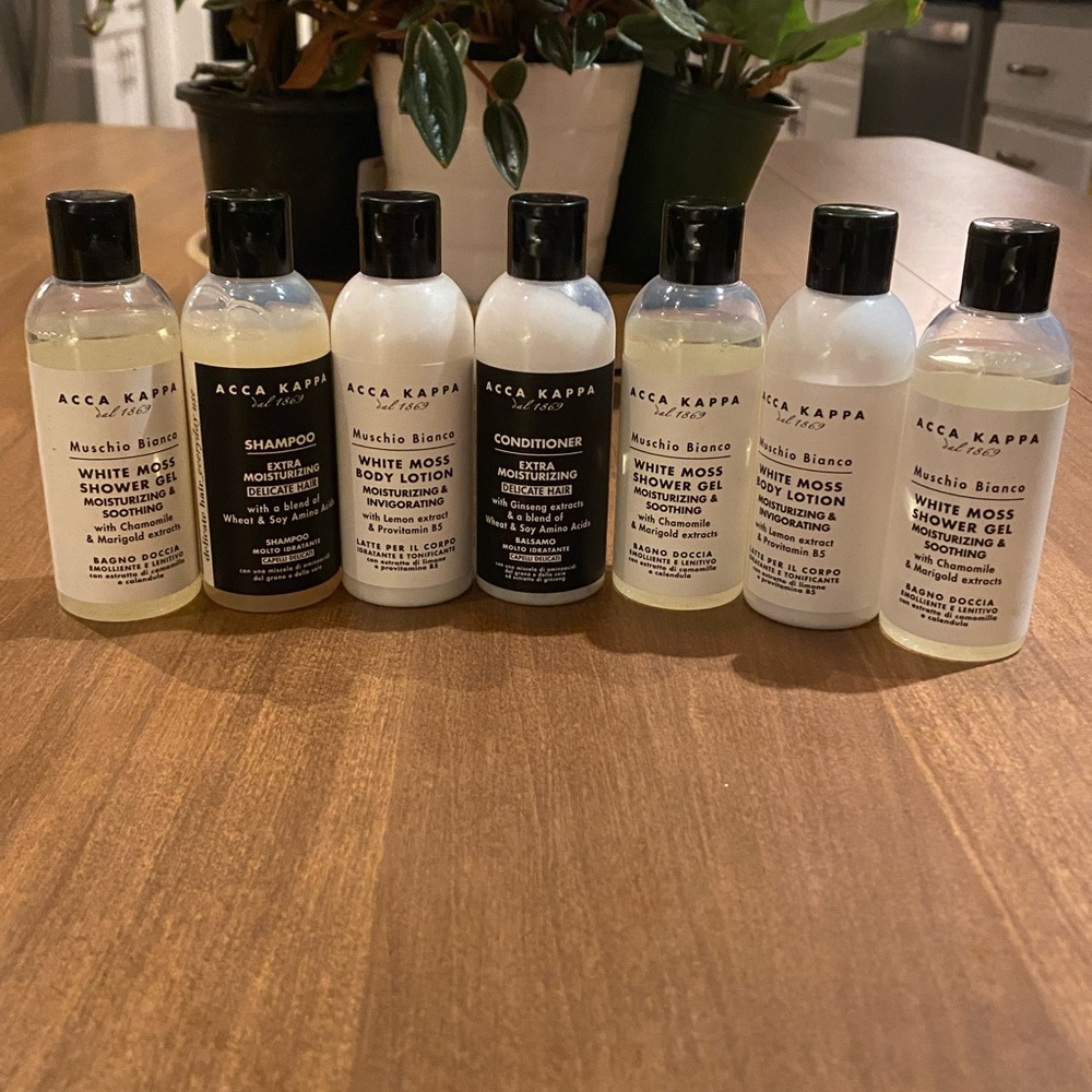 Body Acca Kappa 2.5oz Products - Shampoo/Conditioner/Gel/Lotion - Lot of 7
